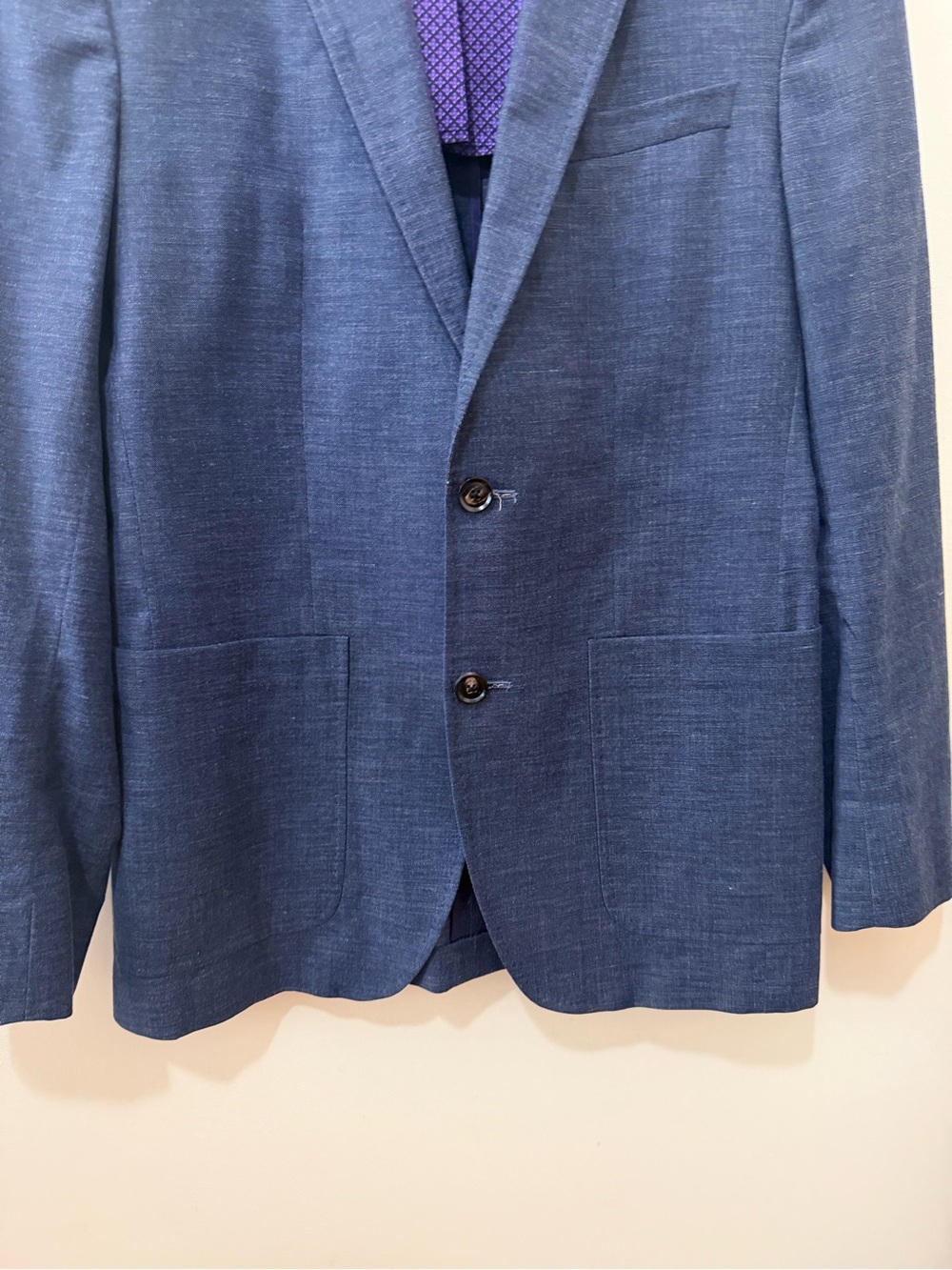 Ted Baker Endurance Kyle SPJ Gladio Blazer Sports Coat Wool Cotton Blue 38R - Picture 4 of 10